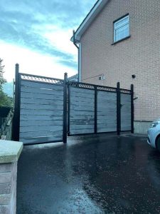 Composite iron gate